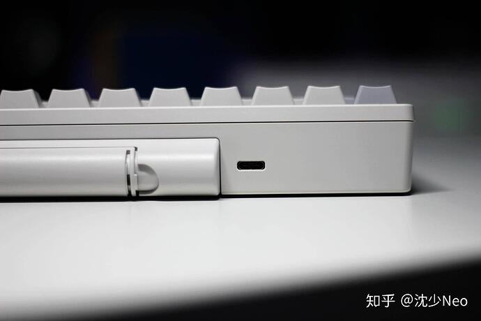 Rear view — Type-C port and battery compartment