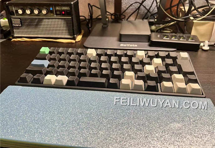 HHKB with blank white keycaps installed