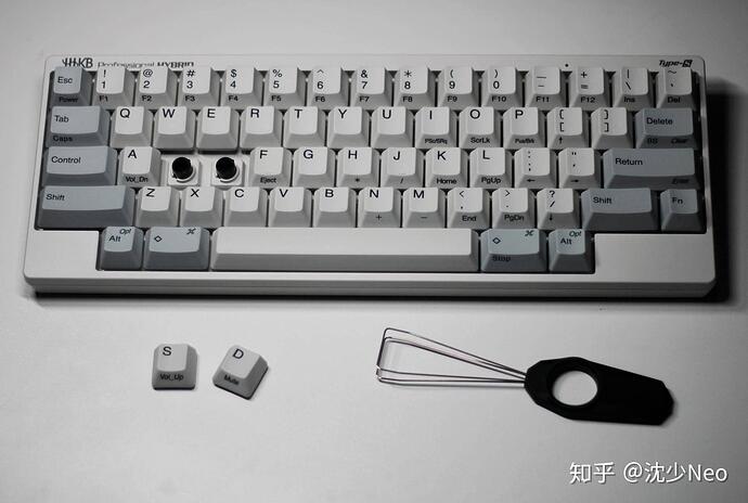 Keycap texture close-up